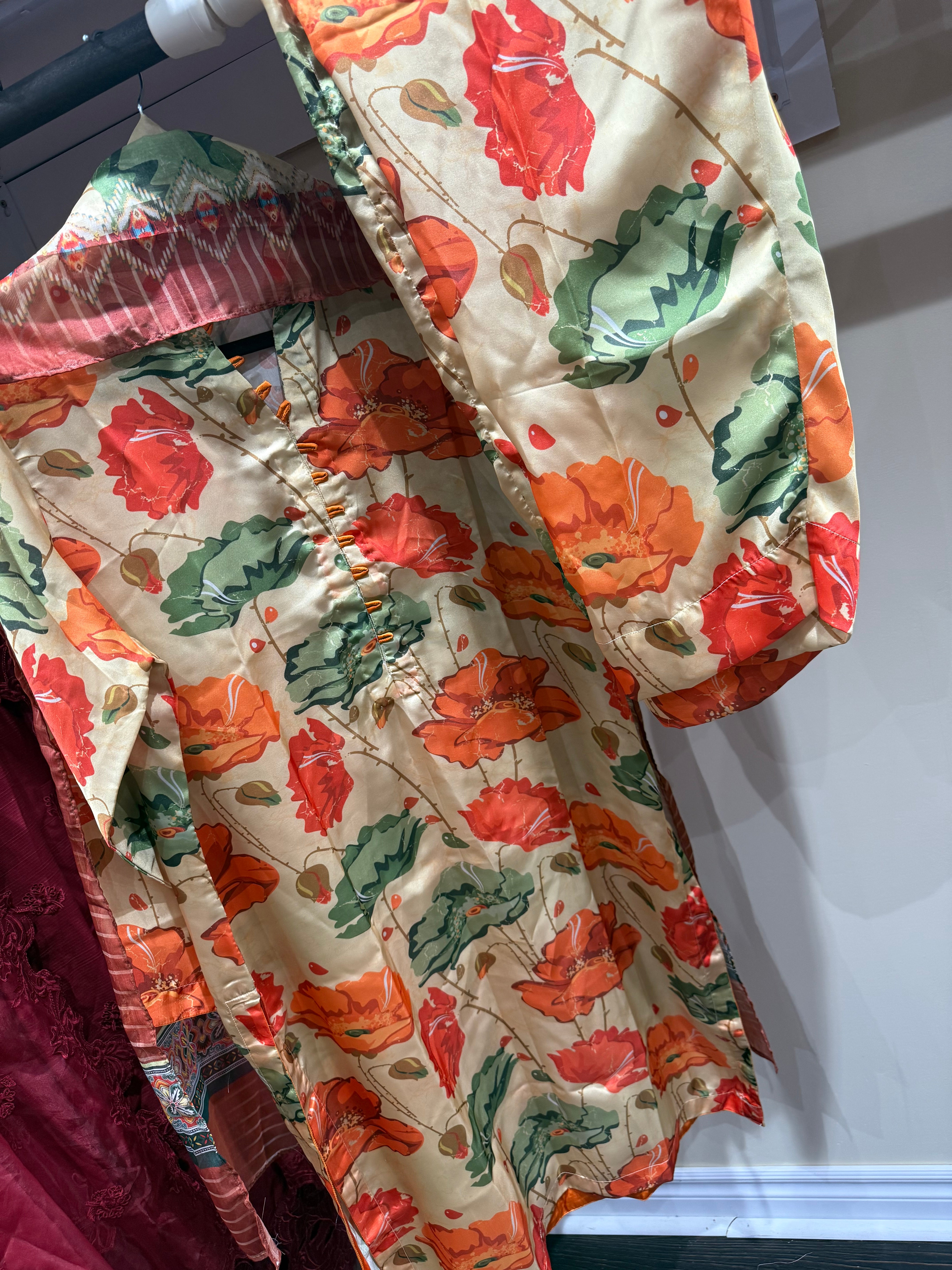 Original Pakistani Printed Silk co order set with duppta