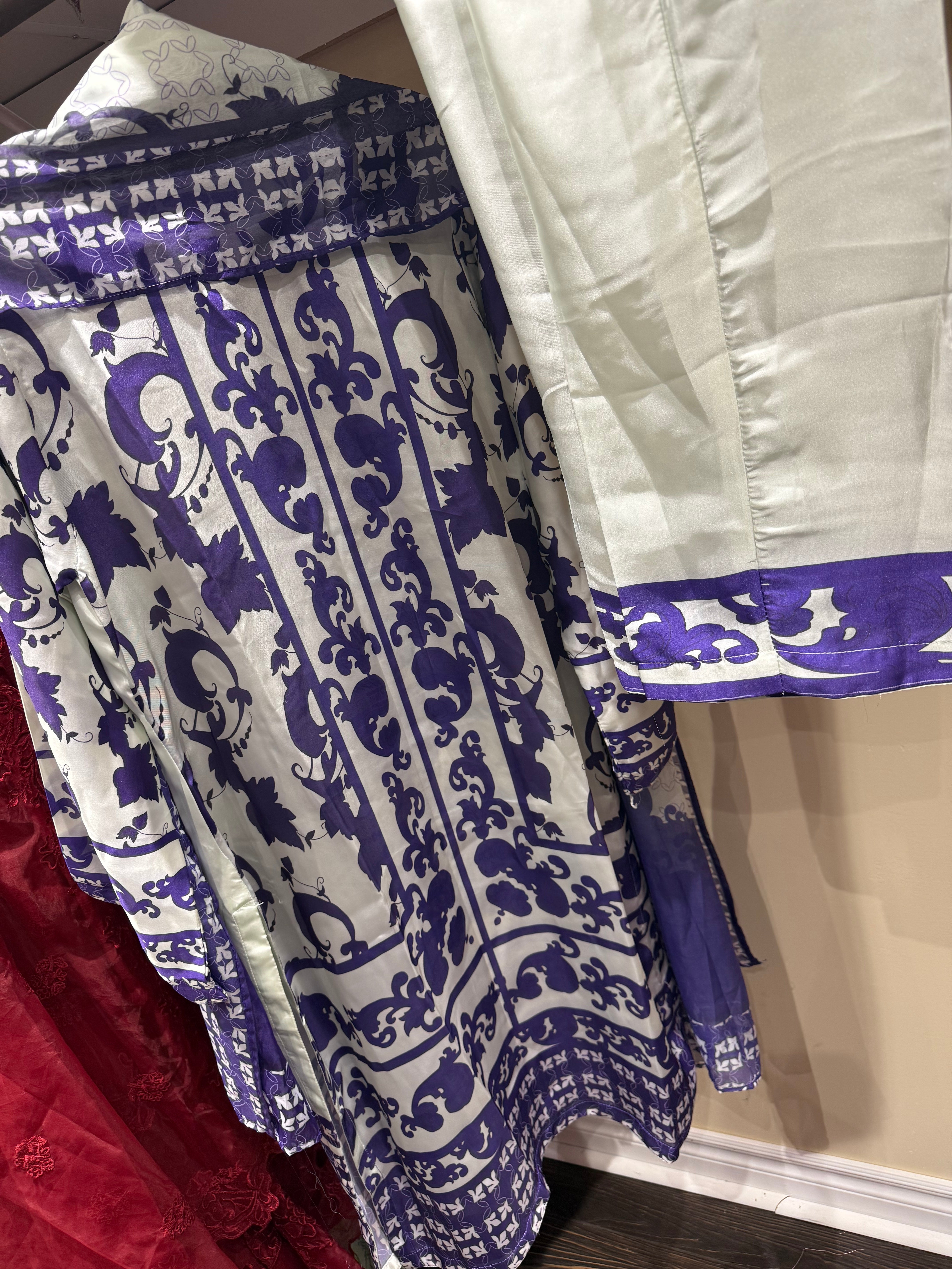 Original Pakistani Printed Silk co order set with duppta