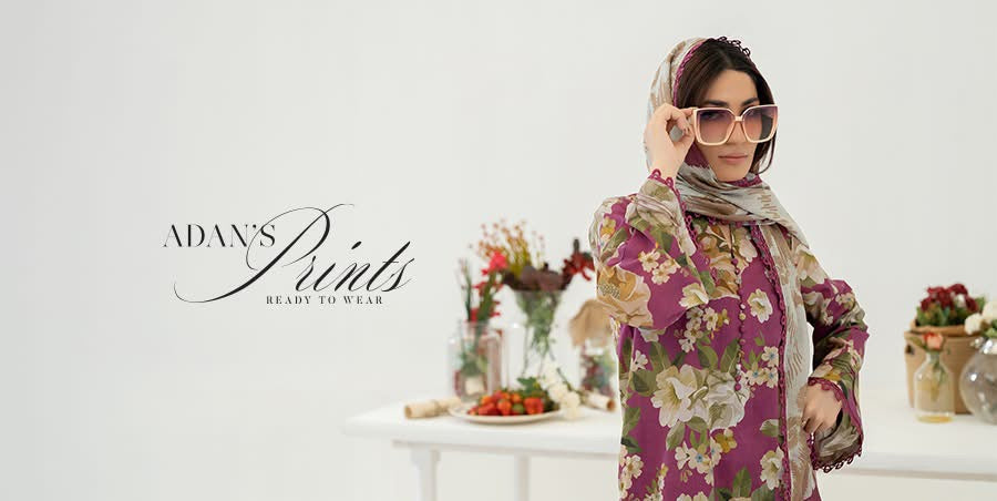Adan Libas Stitched Embroidered 3 Piece Dress