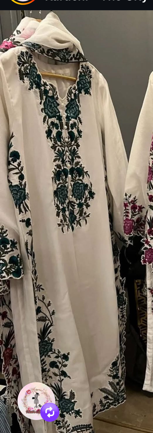 Falak brand Stitched Chiffon Embroidered Collection