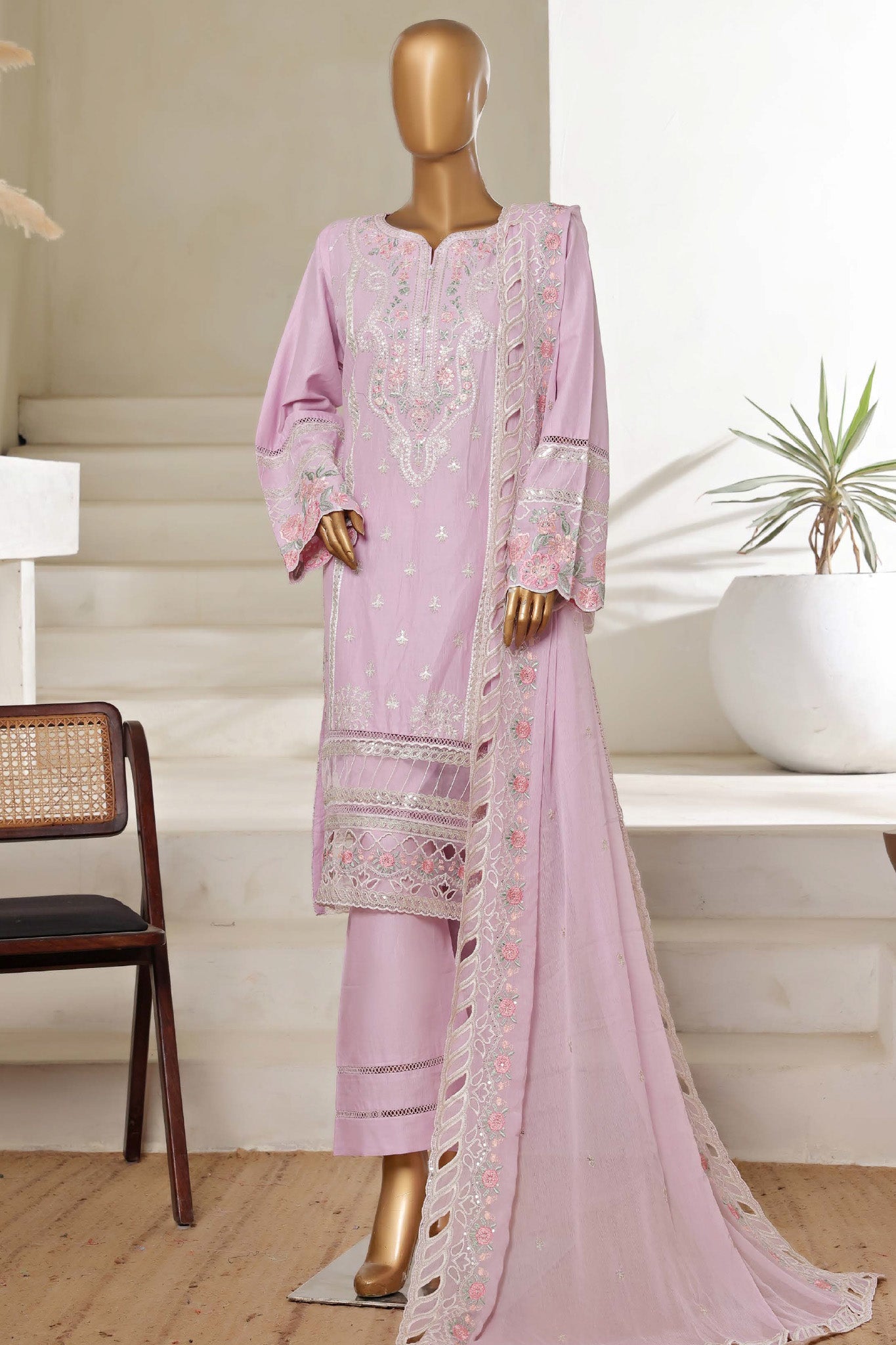 Sada Bahar Stitched 3 Piece Luxury Emb Spring Vol-05 Collection'2025-MK-45-Lalic