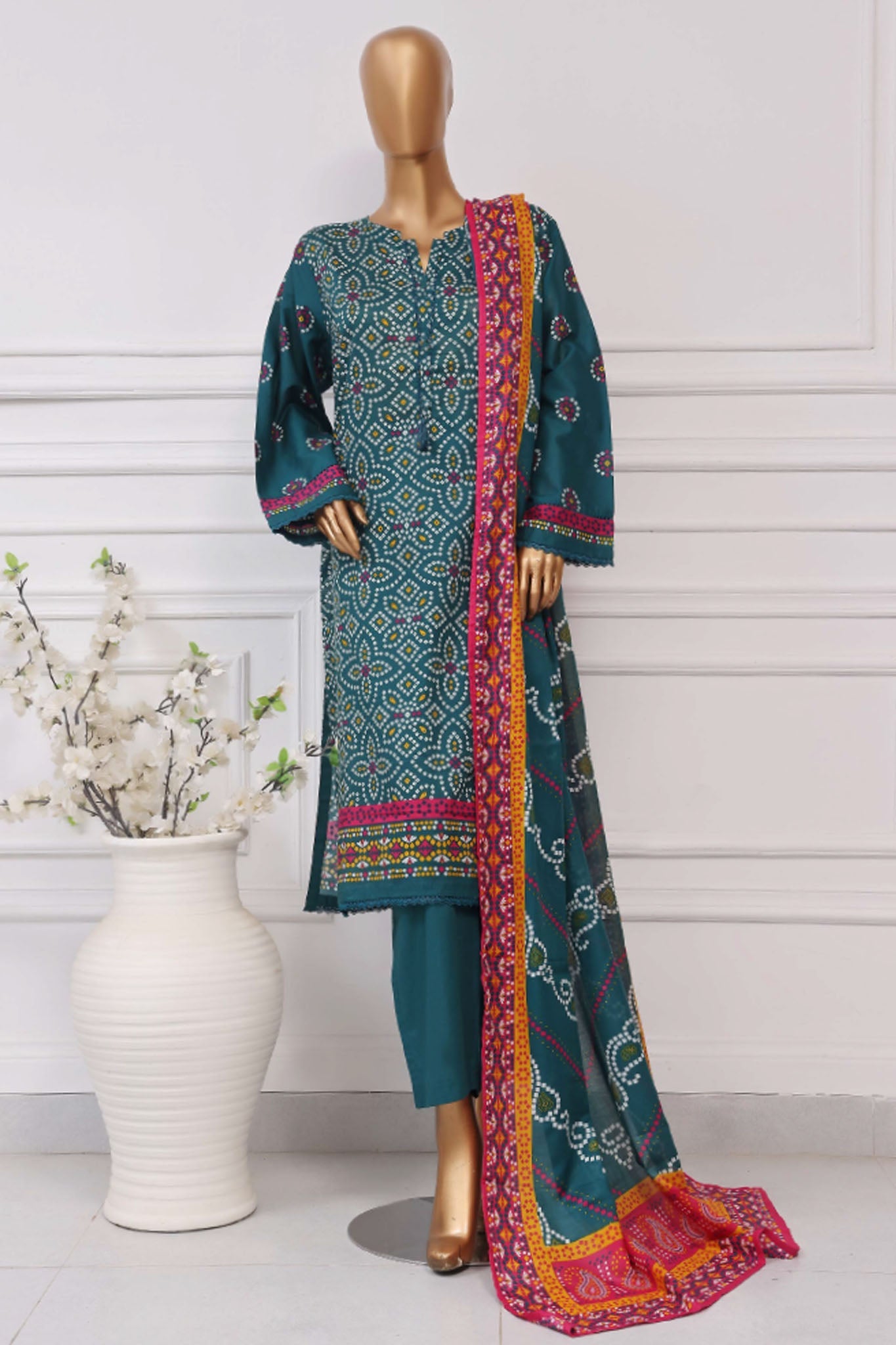 Sada Bahar Stitched 3 Piece Printed Lawn Vol-04 Collection'2025-PR-334-Green