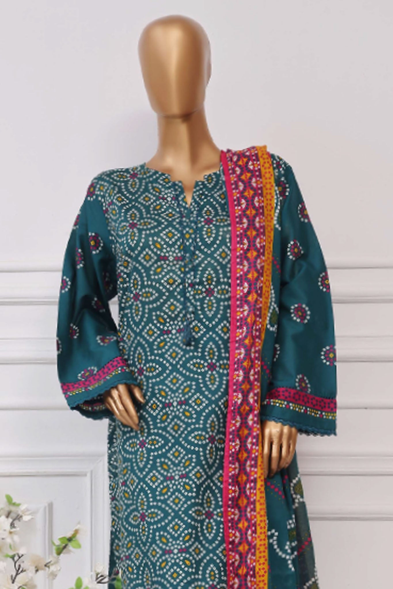Sada Bahar Stitched 3 Piece Printed Lawn Vol-04 Collection'2025-PR-334-Green