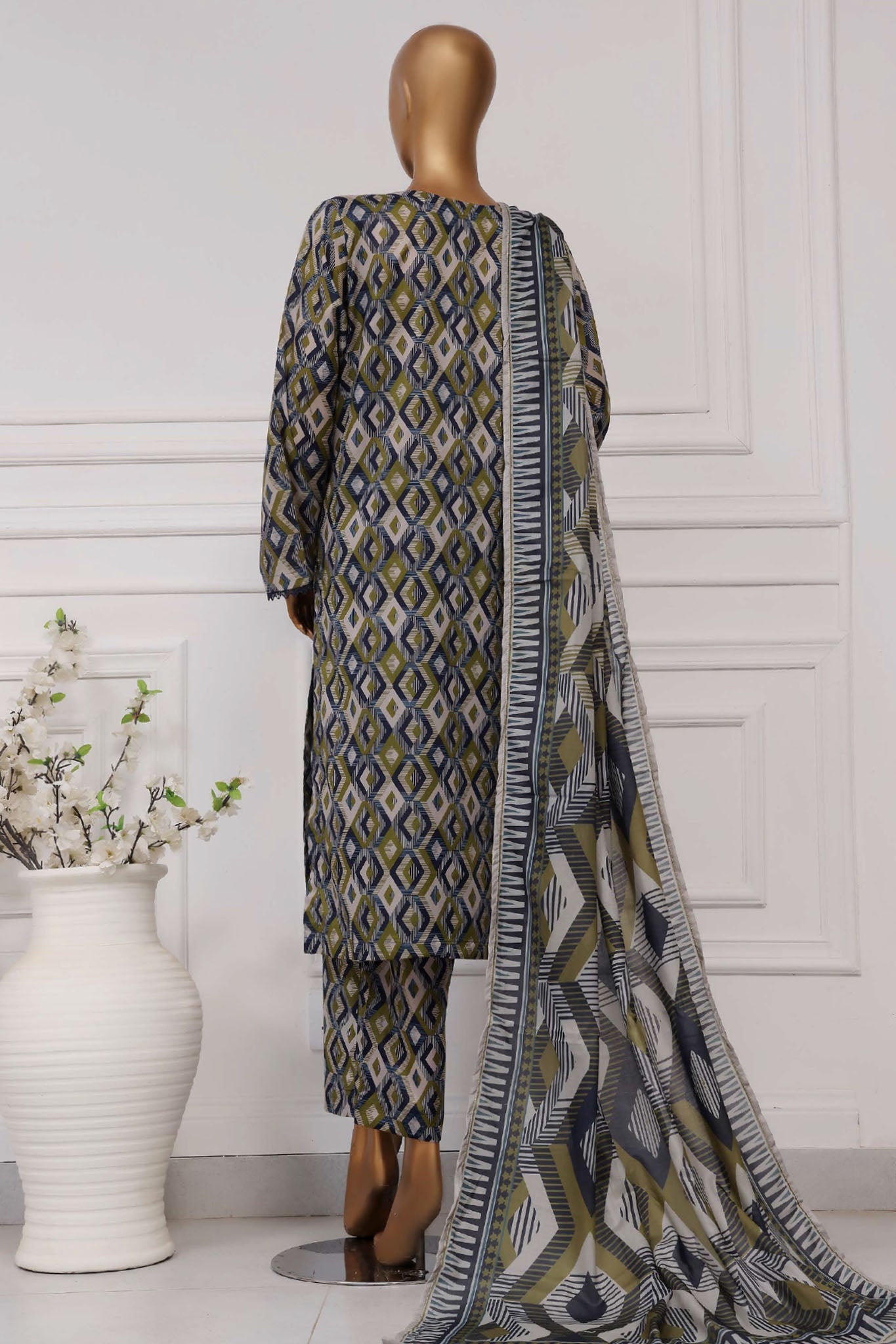 Sada Bahar Stitched 3 Piece Printed Lawn Vol-04 Collection'2025-PR-5279-Blue