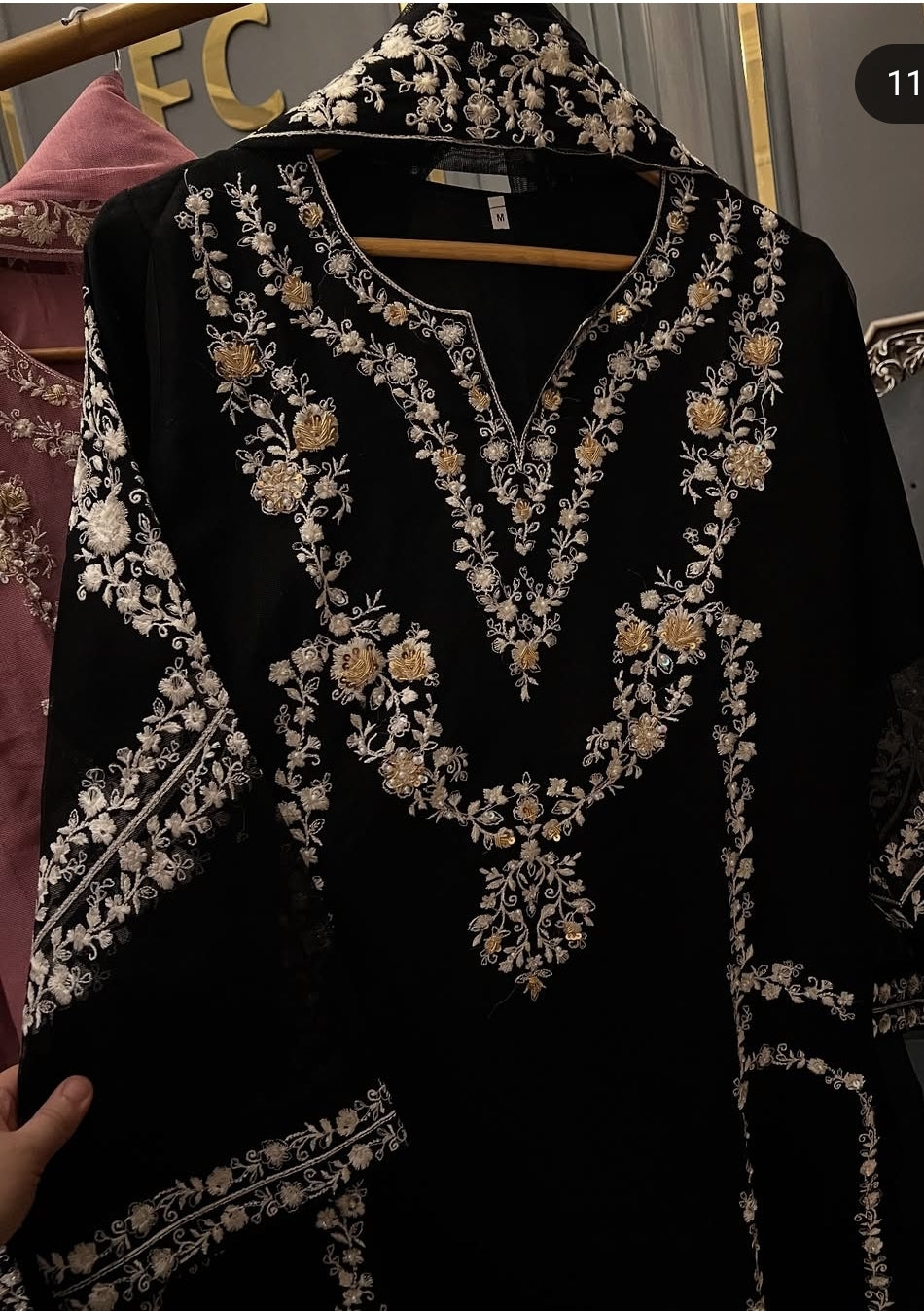 Khaddinet heavy Embroidered & Hand Work  Stitched 3PC