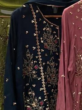 Falak Apparel's Beautiful Silk Stuff With Heavy Handwork Front 005