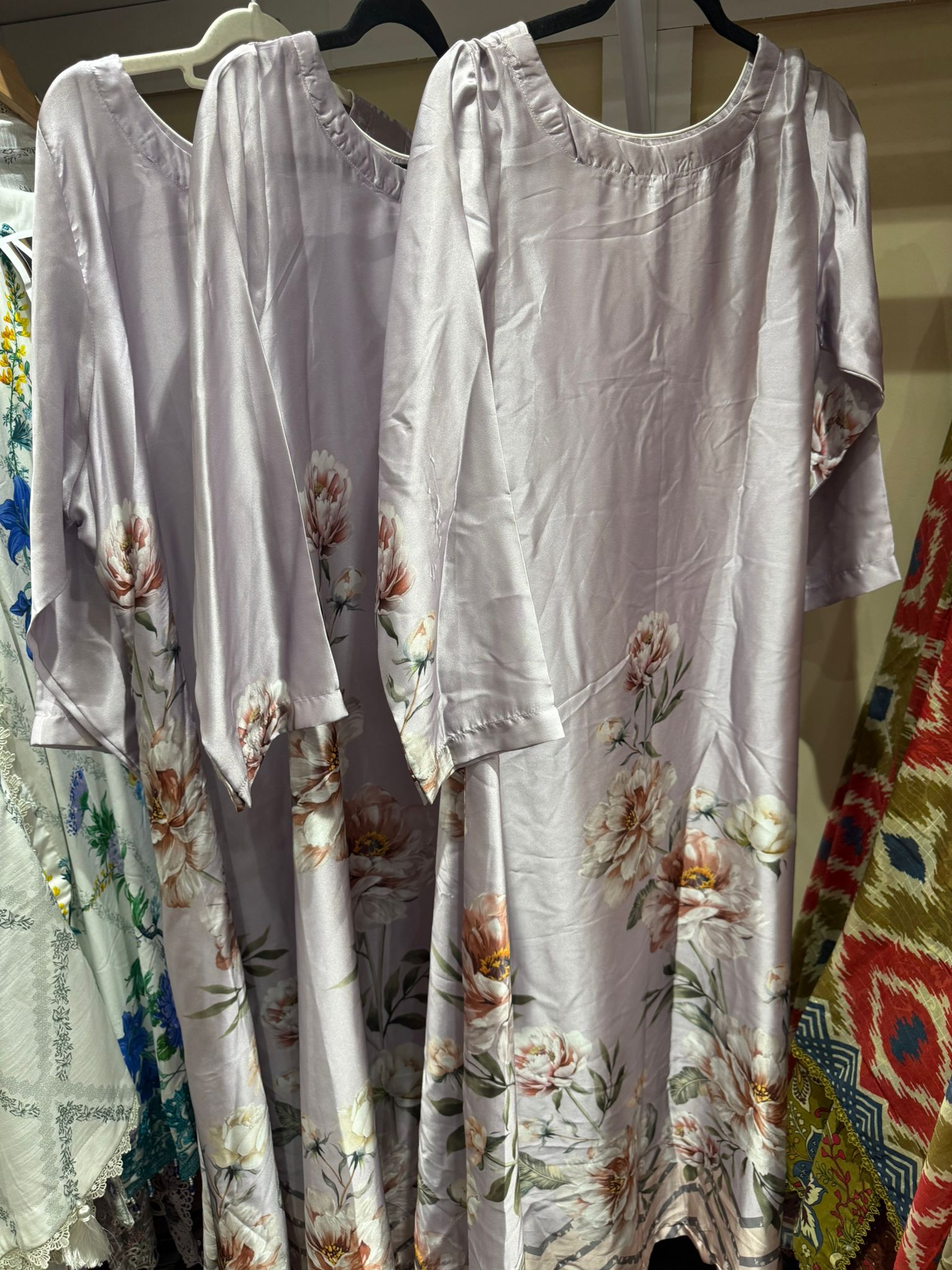 Silk Printed Long Maxi Style Stitched 1 Piece