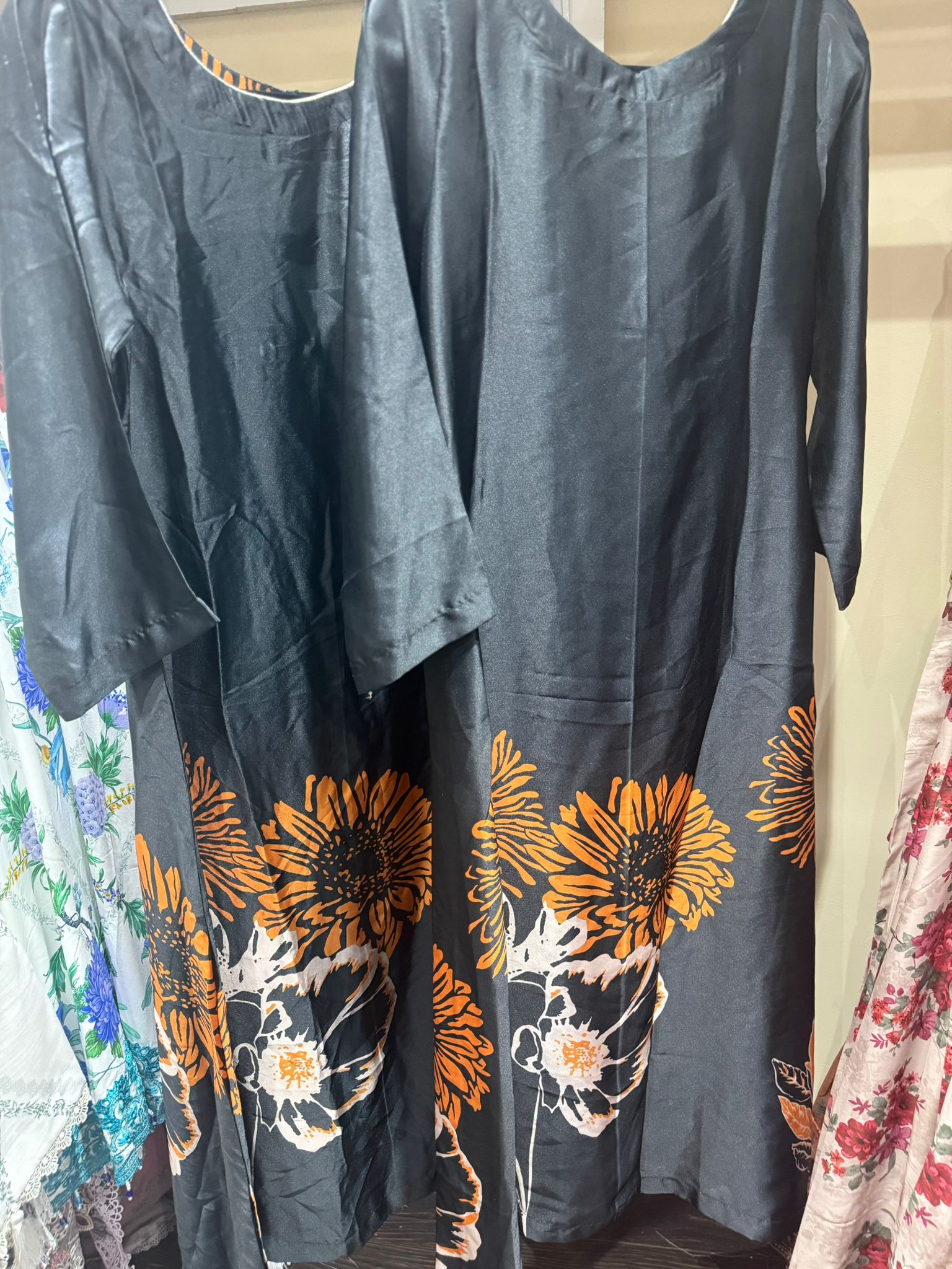 Silk Printed Long Maxi Style Stitched 1 Piece