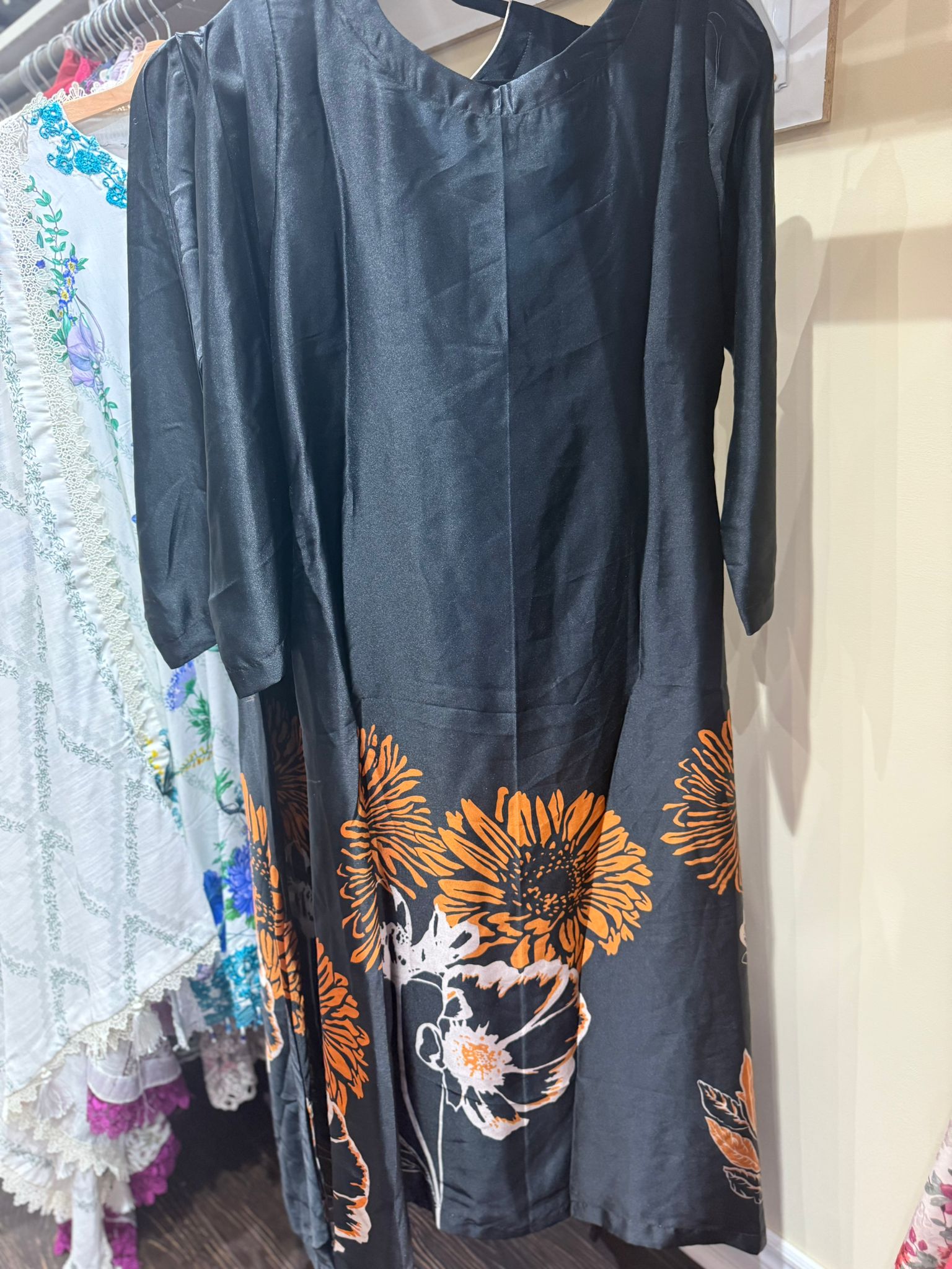 Silk Printed Long Maxi Style Stitched 1 Piece