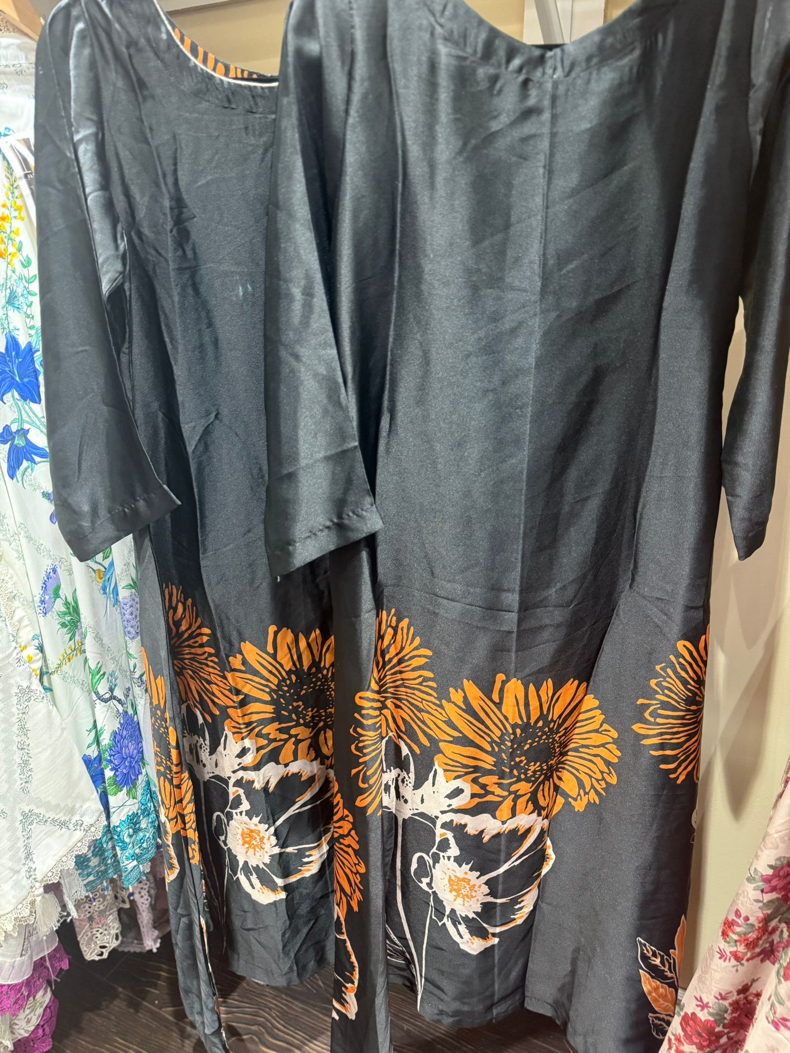 Silk Printed Long Maxi Style Stitched 1 Piece