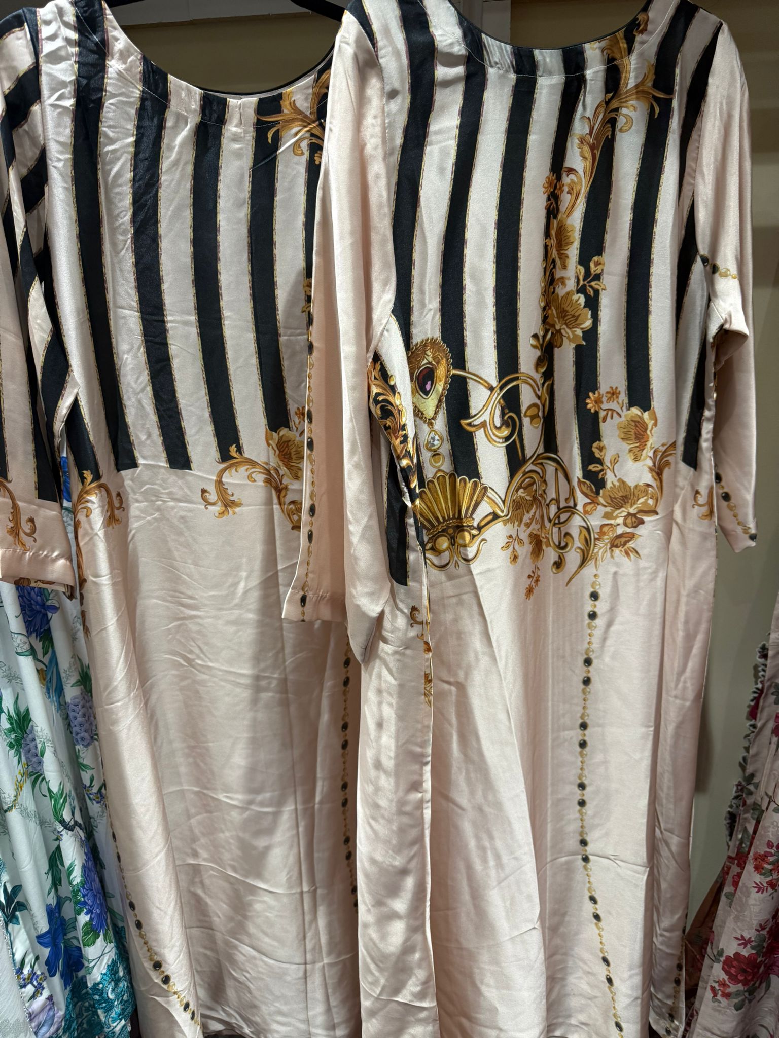 Silk Printed Long Maxi Style Stitched 1 Piece