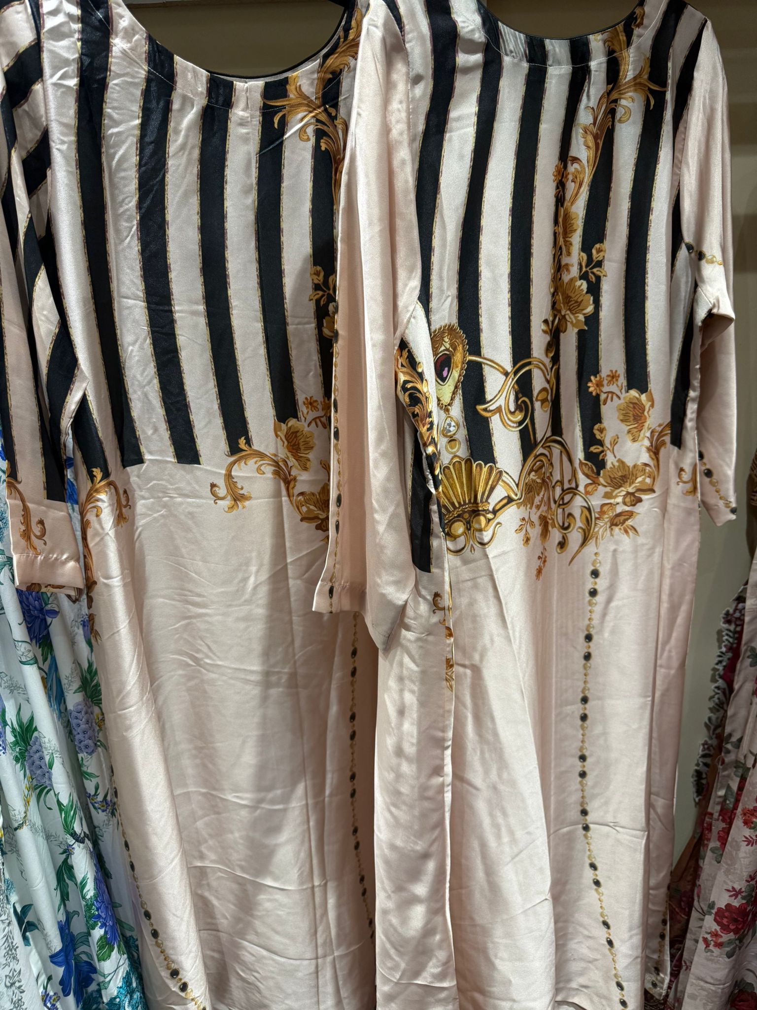 Silk Printed Long Maxi Style Stitched 1 Piece