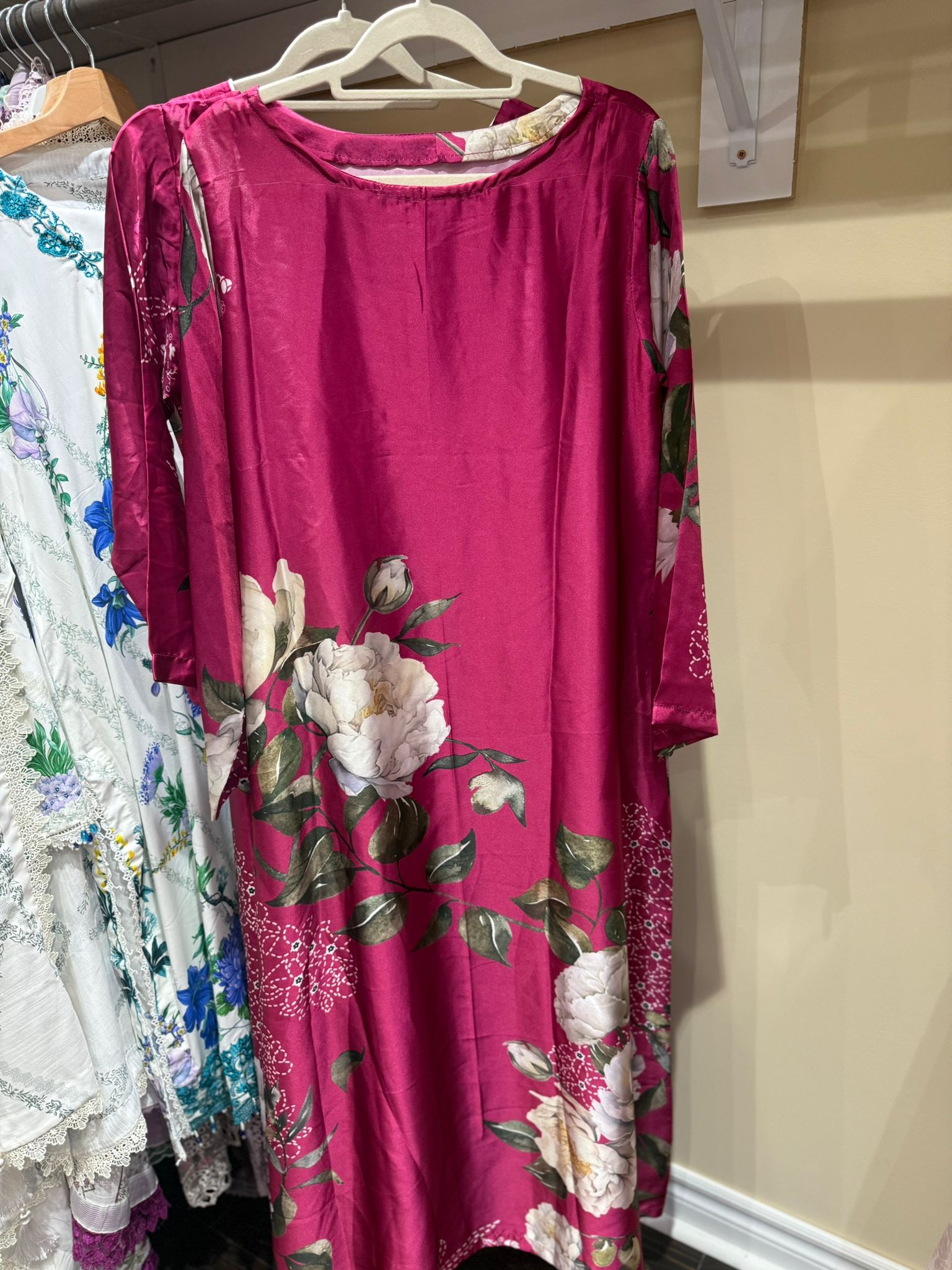 Silk Printed Long Maxi Style Stitched 1 Piece