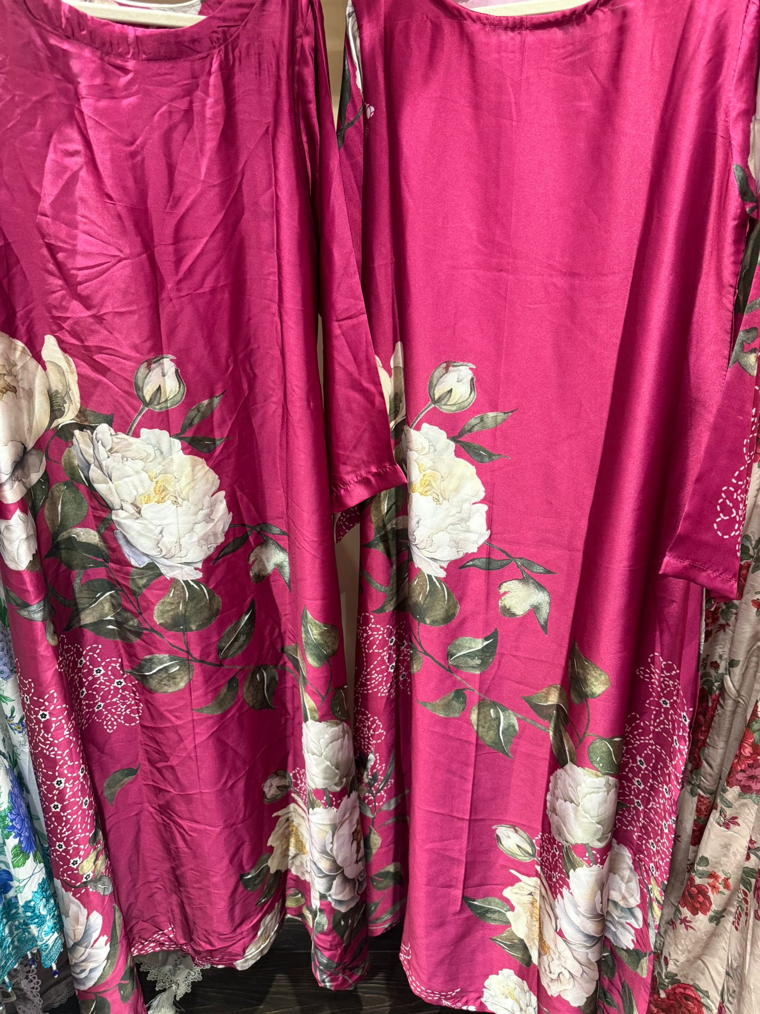 Silk Printed Long Maxi Style Stitched 1 Piece