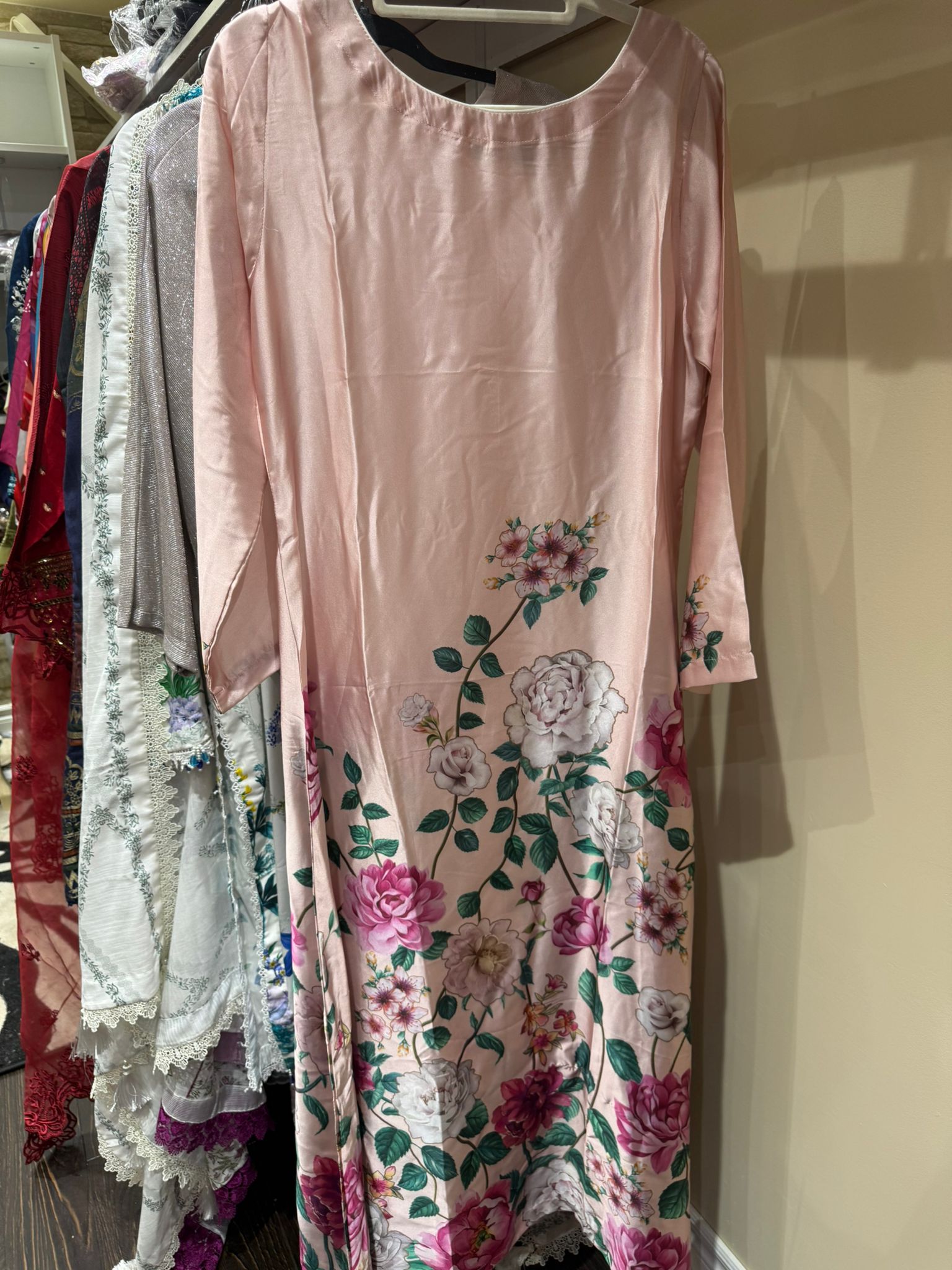 Silk Printed Long Maxi Style Stitched 1 Piece