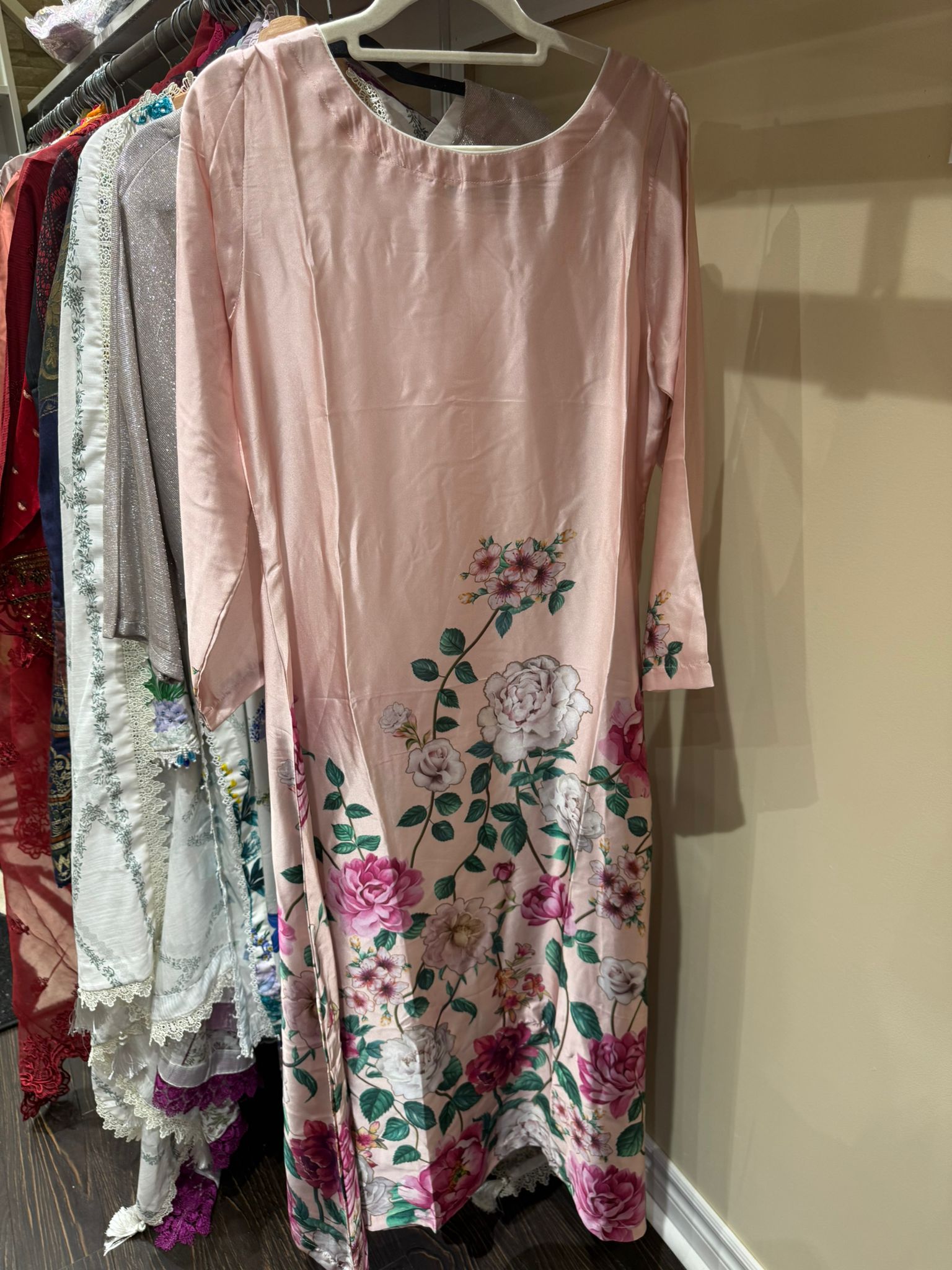 Silk Printed Long Maxi Style Stitched 1 Piece