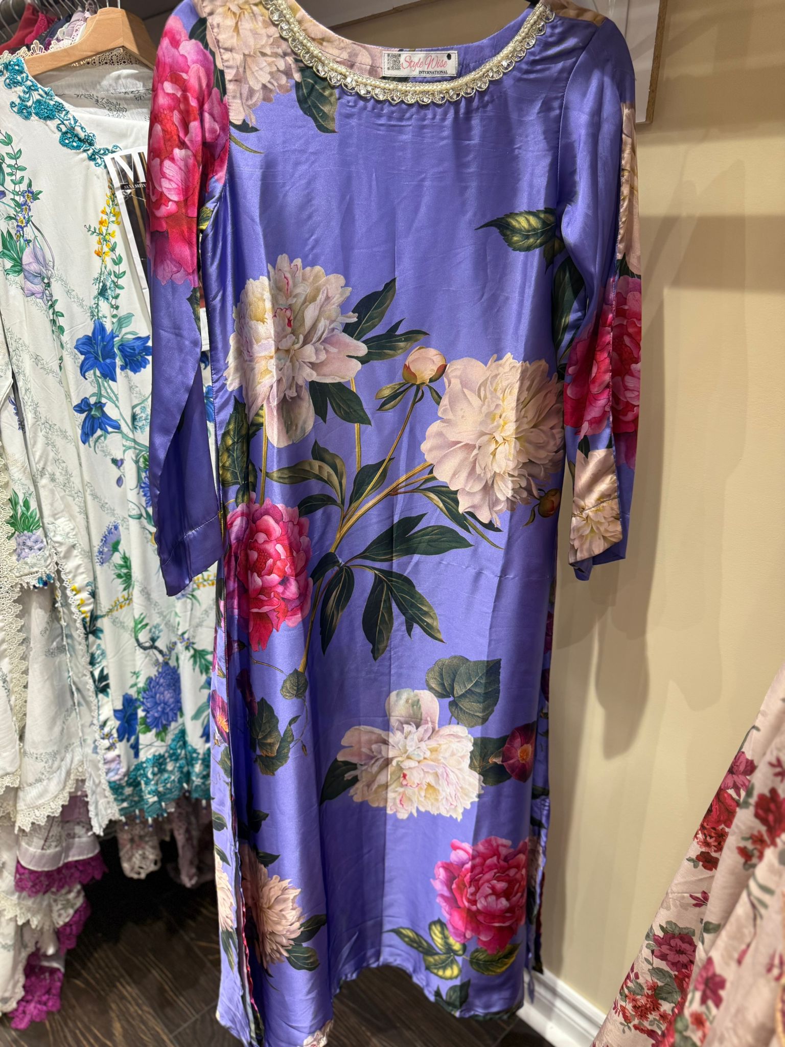Silk Printed Long Maxi Style Stitched 1 Piece