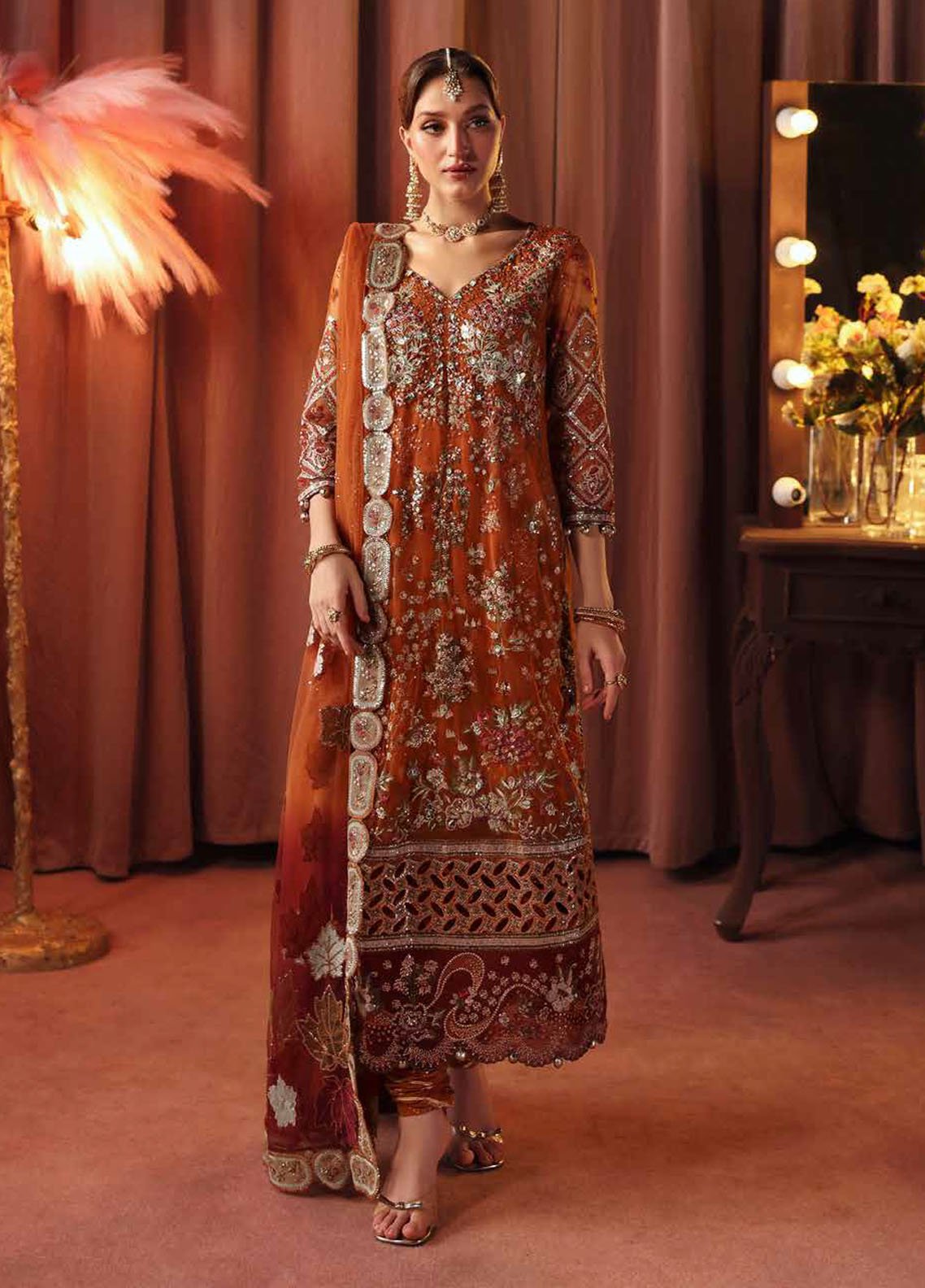 Nureh Jhoomro Custom Stitched 3Pc Suit NL-80B