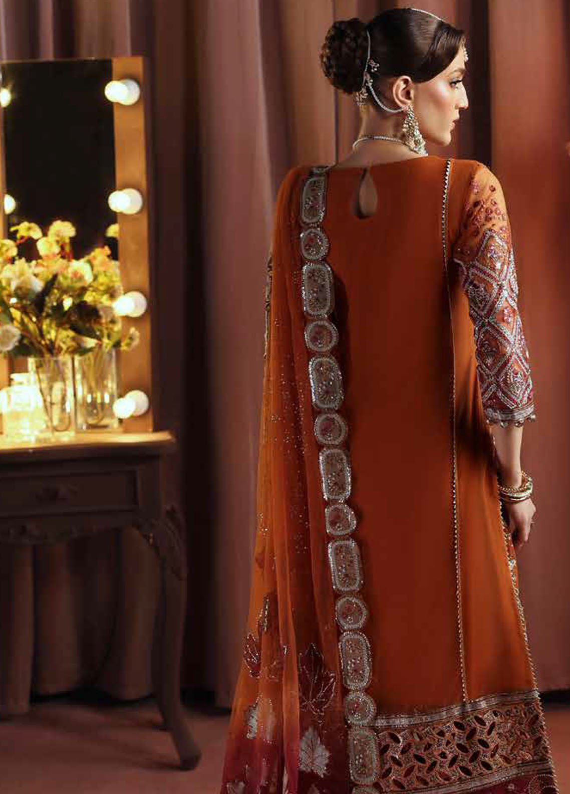 Nureh Jhoomro Custom Stitched 3Pc Suit NL-80B