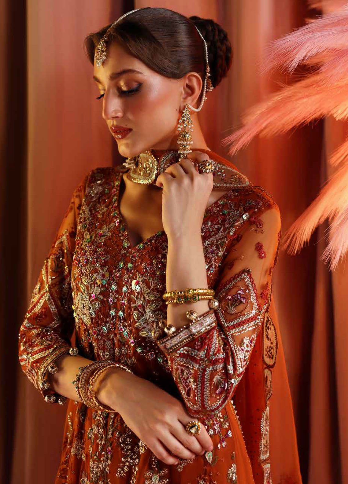 Nureh Jhoomro Custom Stitched 3Pc Suit NL-80B