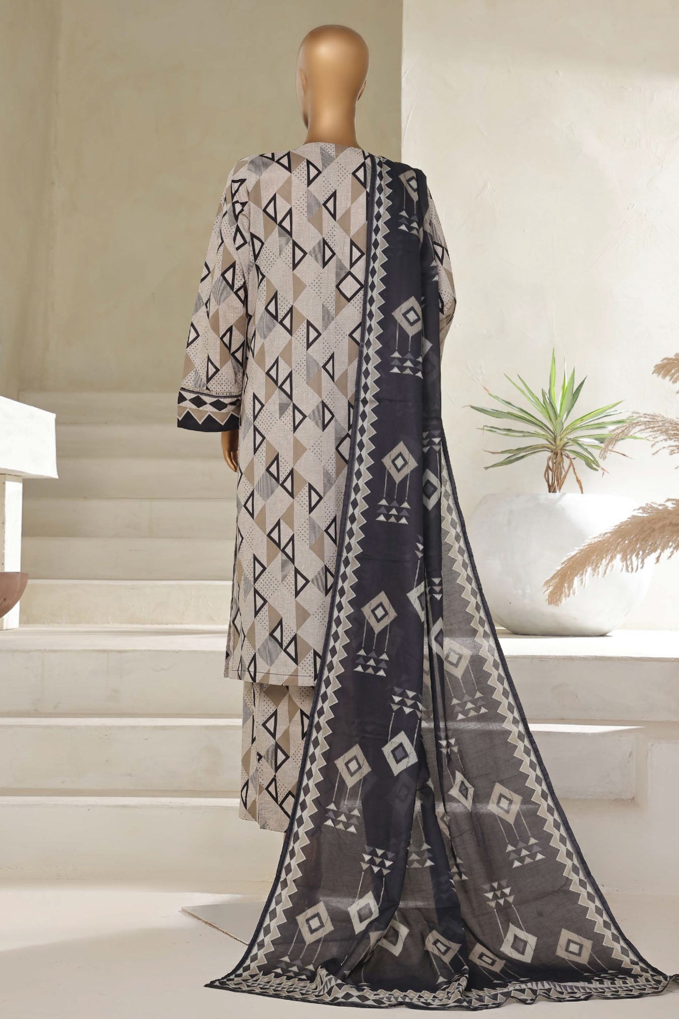 Sadabahar Printed Lawn Stitched 3PC.